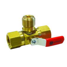 6331310 Триходовий запірний кран під манометр