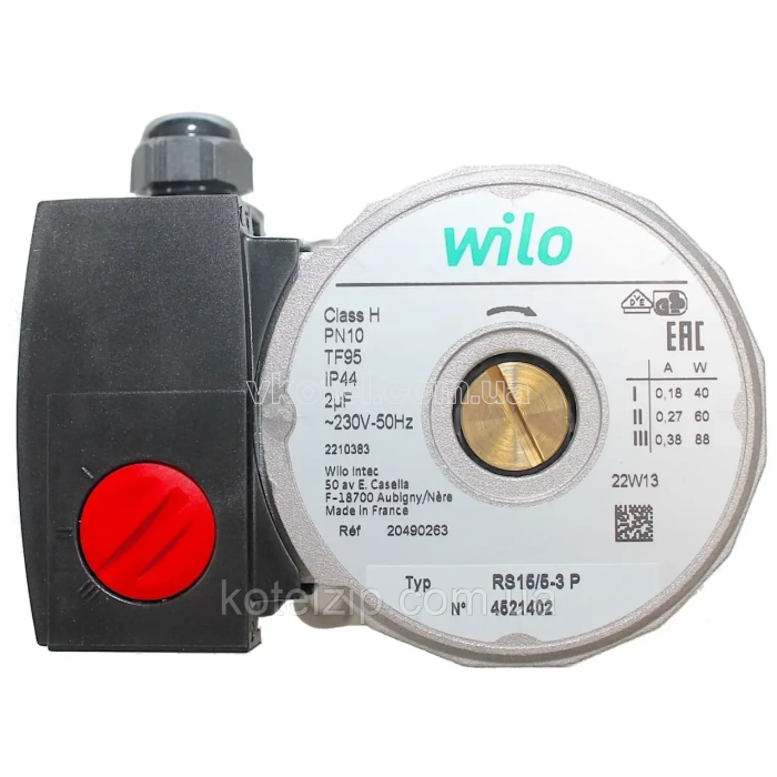 Циркуляционный насос WILO RS 25 6-3-Р (30мм) для котлов , Hermann, Immergas, Ferroli,Termet, Vaillant