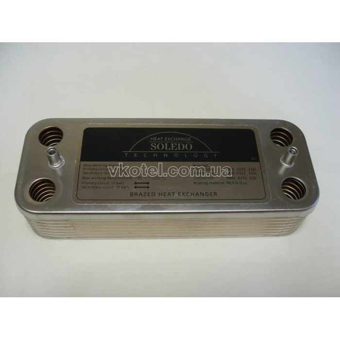 Теплообменник ГВС вторичный пластинчатый Uno. 14 пл. Art.995945