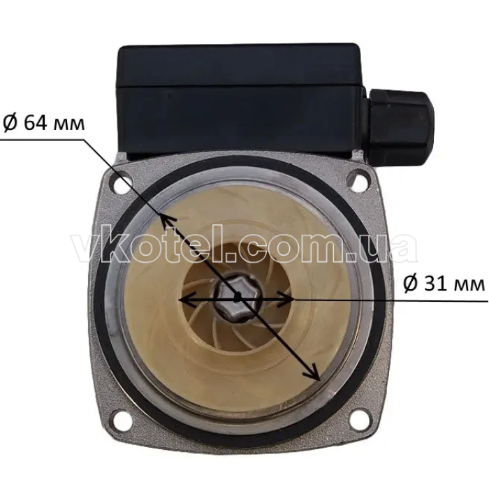 Насос для котла Grundfos UPS 15-50, Westen, Beretta (3 швидкості 90 Вт)