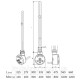 Тэн Terma MEG -0.3 300-600 W для полотенцесушителей (белый)