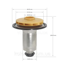Ротор (втулка 35мм, колесо 68/21мм) против часовой стрелки для котла Bosch, Junkers