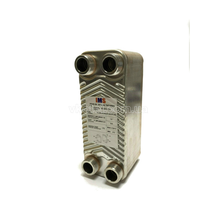 Пластинчастий теплообмінник IMS В3-012-ZB-12 3/4 (10-20кВт)