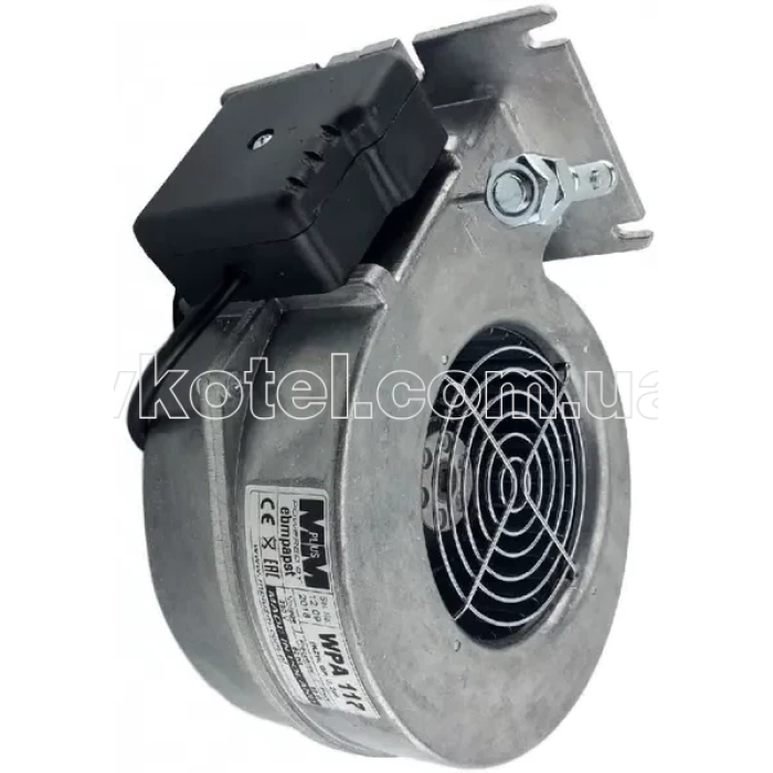 Вентилятор для твердотопливного котла  WPA-117 МplusМ  до 25 Квт