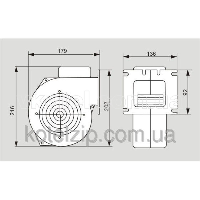 Комплект автоматики котла ATOS + вентилятор WPA120 (Комплект, Польша)