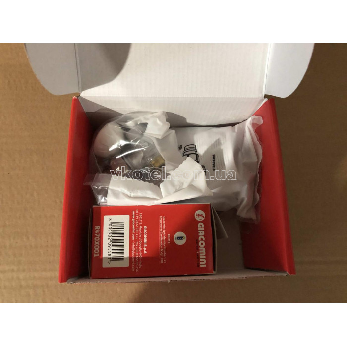 Комплект кранов с термостатической головкой Giacomini 1/2" R470Fx033 угловой