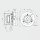 Димосос, вентилятор R2E 150-AN91