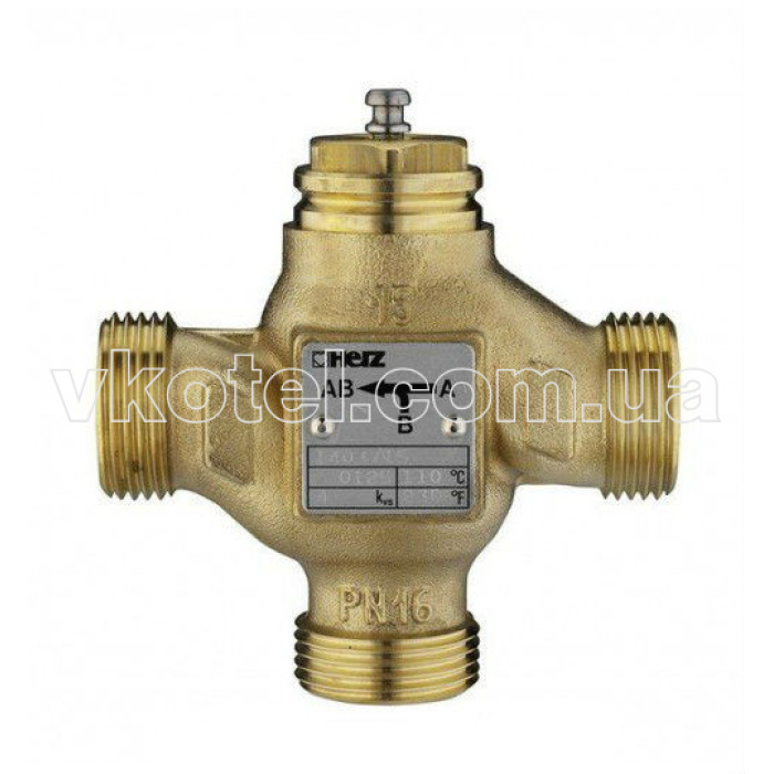 Регулирующий трехходовой клапан HERZ 4037 1 1/4"