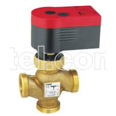 Регулируюий трехходовой клапан HERZ 4037 1 1/4" + Электропривод Herz