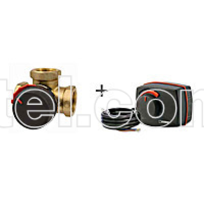 Смесительный трехходовой клапан ESBE VRG131 Rp 1" DN25 kvs 10 + ESBE сервомотор ARA561 120c/90°C