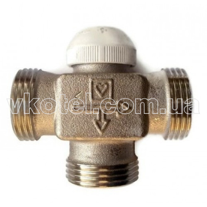 Трехходовый распределительный клапан  Herz calis 3\4" DN 15 1776138 +  головка 40-70С°