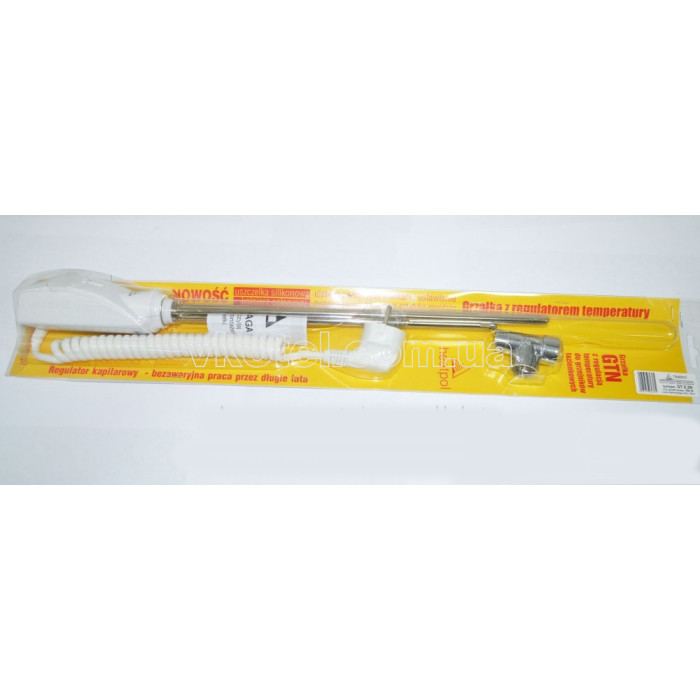 ТЕН для рушникосушки HEATPOL GTN з регулятором потужності 600 - 900 Вт (білий)