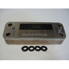 Вторинний пластинчастий теплообмінник ГВП Baxi/Westen. На всі моделі. 14 пл. Art. 5686680