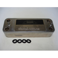 Теплообменник ГВС вторичный на газовый котел Saunier Duval Isofast ЕА (16 пластин) ART. S10248, 0020022935