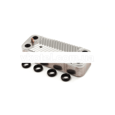 Теплообменник (ГВС) вторичный пластинчатый (16пл) газового котла Immargas Mini Nike/Eolo 28 3E, Major 3.021693