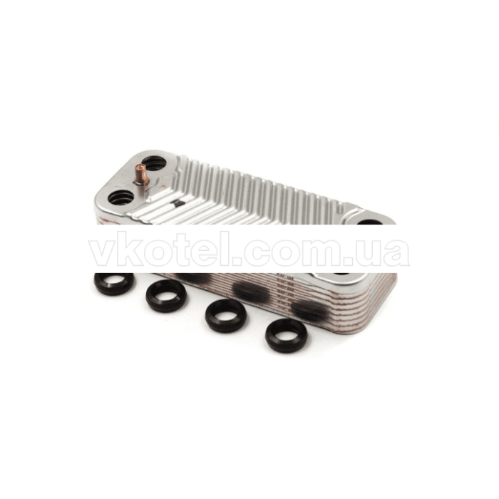 Теплообменник (ГВС) вторичный пластинчатый (16пл) газового котла Immargas Mini Nike/Eolo 28 3E, Major 3.021693