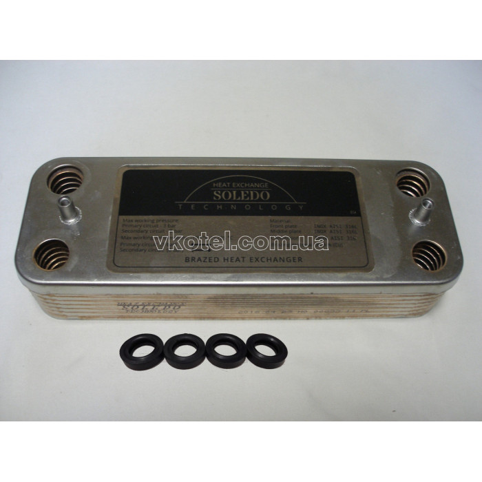 Вторинний пластинчастий теплообмінник ГВП 16 пл Demrad (весь модельний ряд). Art. 3003200025