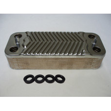 Теплообменник ГВС вторичный пластинчатый (14пл.) Immargas Mini Nike/Eolo 24/28 3E, Major Eolo 3.021693