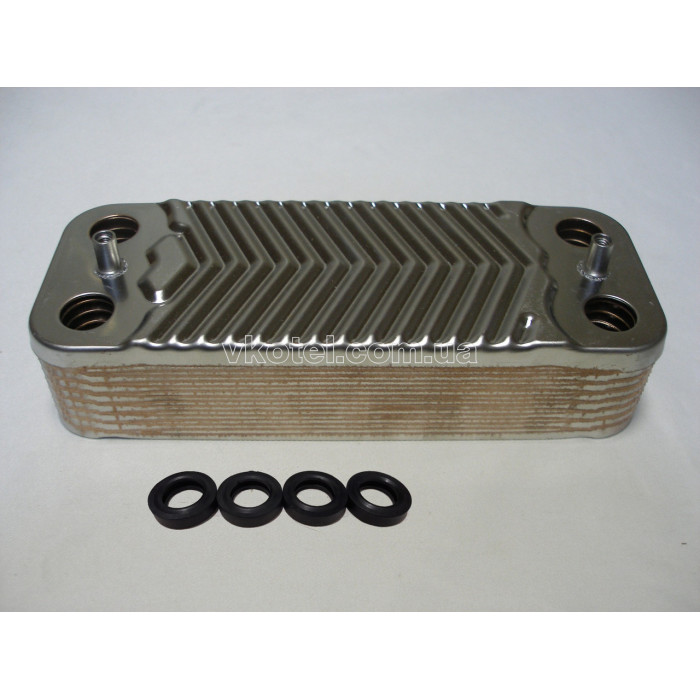 Теплообменник ГВС вторичный пластинчатый (16 пл) Immergas Mini Eolo/Nike 28/30 3E, Major Eolo 28 4E 3.021693