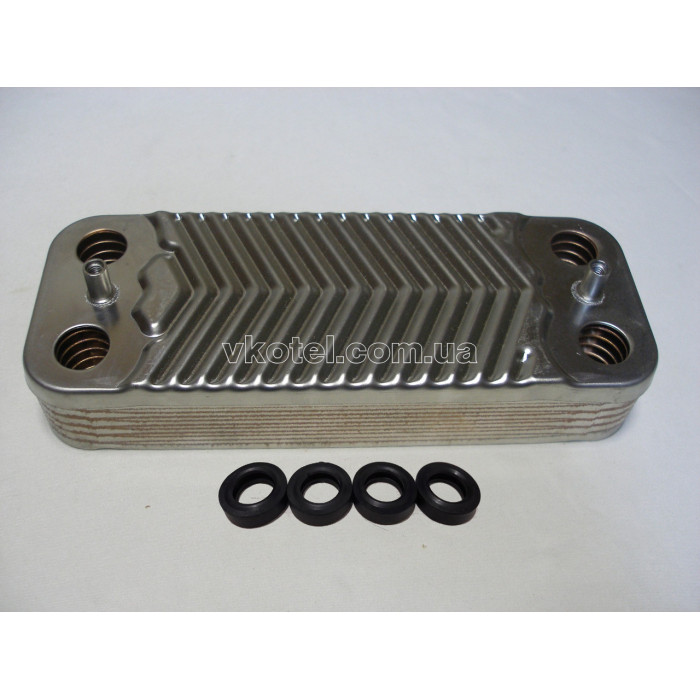 Теплообменник ГВС вторичный пластинчатый 12 пл. Protherm Пантера (Panther) v15, v17. Art. 0020043598