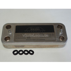 Теплообменник ГВС вторичный пластинчатый Zoom Master BF/Expert BF 18-24 kw (FUGAS). 14 пл. Art. Aa10110001