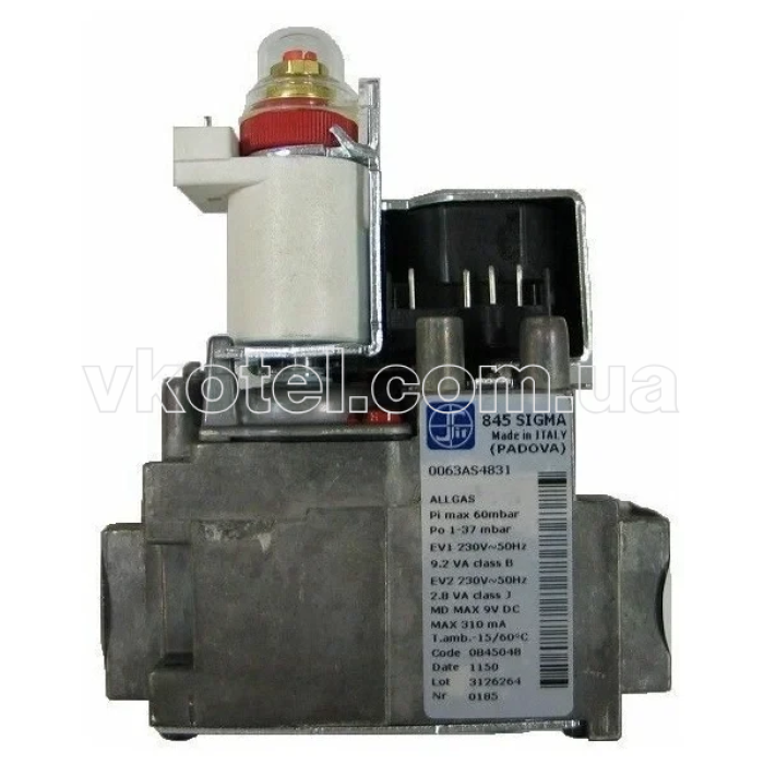 Газовый клапан фланец Sit Sigma 845 048 газового котла Baxi Slim, Westen Pulsar D, Westen Quasar D Art.5653610