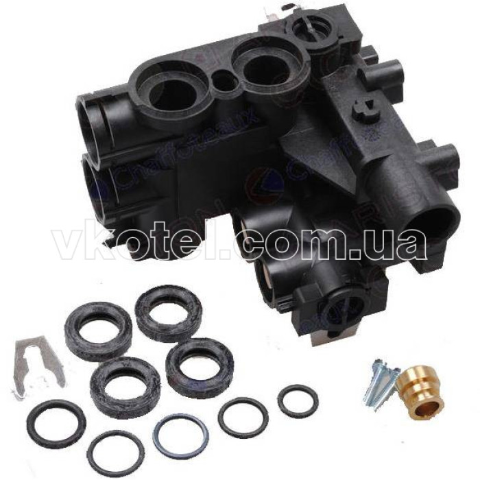 Гидравлический узел для котла (левая группа подачи) Ariston Clas, Genus, BS 65104312, 60002320, 60002319