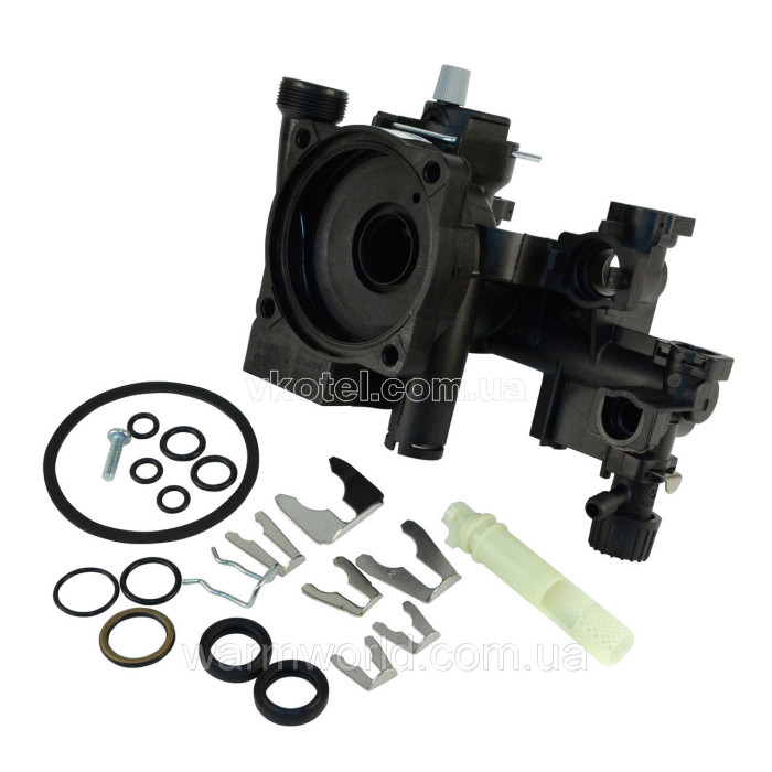 Гидроблок насоса для котла (корпус насоса - задняя часть) Saunier Duval Izofast S1024300, 0020037988