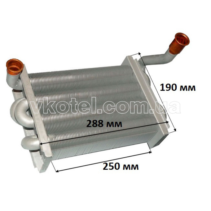 Первинний теплообмінник котла Demrad Atron H-28 D001020013, 3001020013