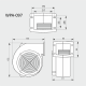 Вентилятор для котла WPA-097 МplusМ (100 м3\год)