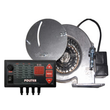 Автоматика для котла Polster C-11  + Вентилятор для котла с диафрагмой WPA-X2 "М+М"
