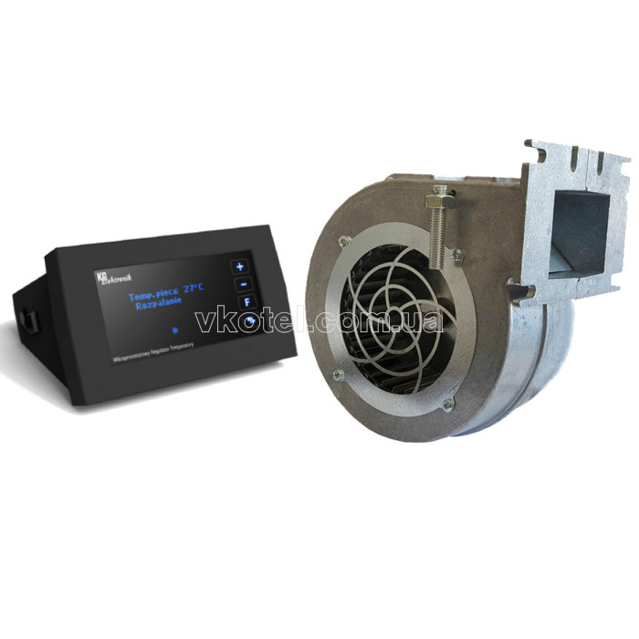 Автоматика для котла со шнеком KG Elektronik CS-18, SP-18z + вентилятор Nowosolar NWS 100