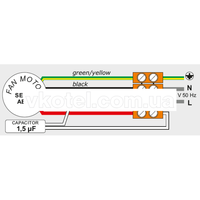 Димосос вентилятор для котла WWK 180/60W Mplusm витяжної