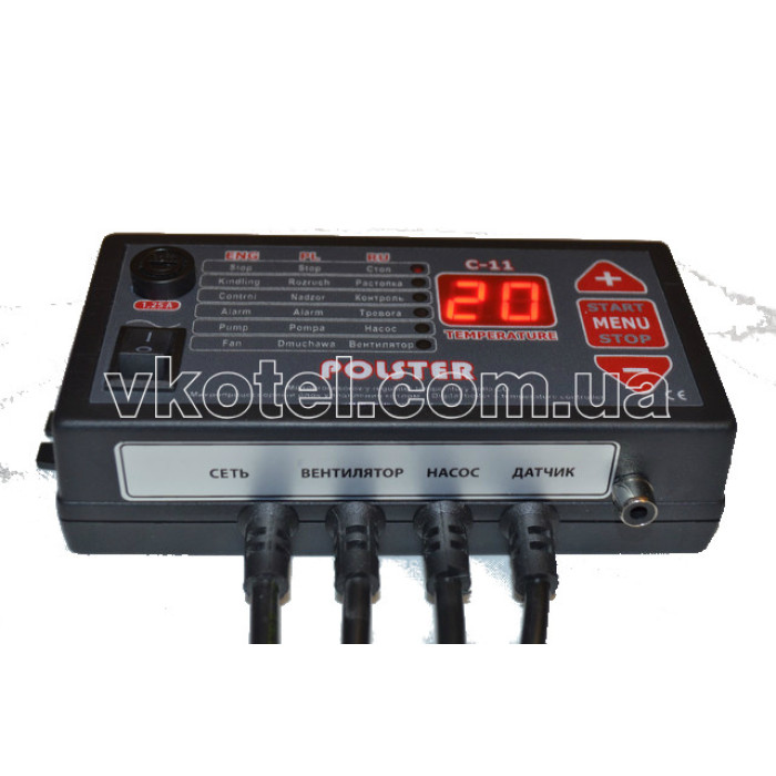 Комплект автоматики котла Polster c11 + вентилятор WPA 140 (до 80кВт)