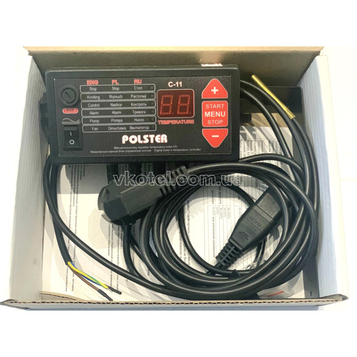 Комплект автоматики котла Polster c11 + вентилятор WPA 140 (до 80кВт)