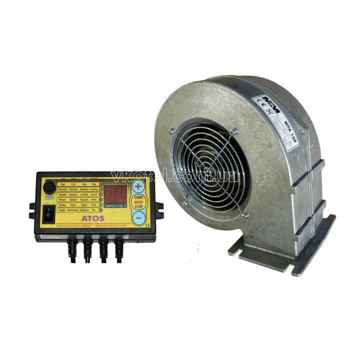 Комплект автоматики котла Atos + вентилятор WPA 140 (до 80кВт)