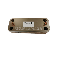 Теплообмінник ГВП Ferroli Divatech C24F\ C-F 24D 10 пл. 39842130, 37405870
