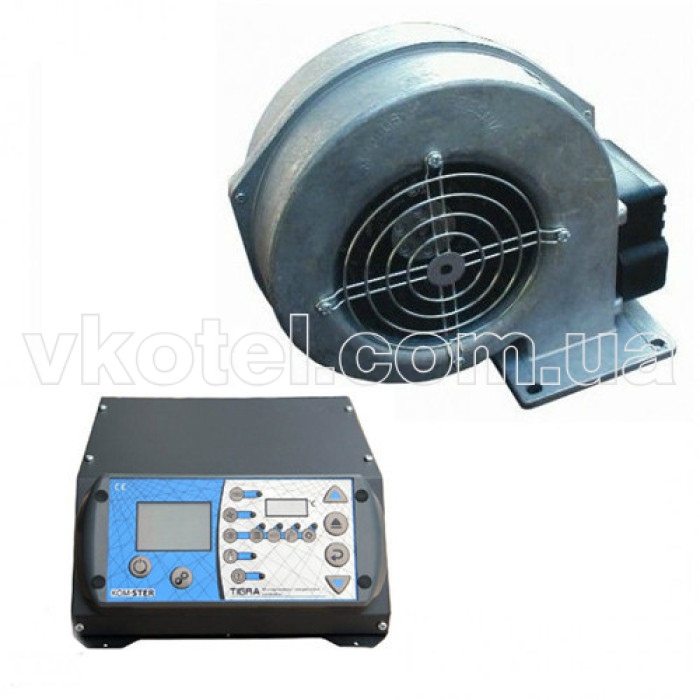 Автоматика для котла TIGRA  (3 насоса, вентилятор, шнек) + вентилятор WPA X2 M+M