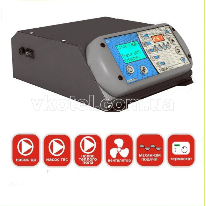 Автоматика для котла TIGRA  (3 насоса, вентилятор, шнек) + вентилятор WPA X2 M+M