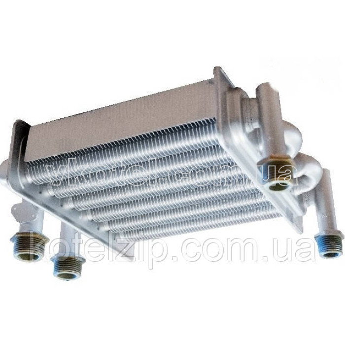 Теплообменник битермический для газового котла Ferroli Domiproject Slim F18 90263110