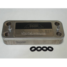 Теплообменник ГВС вторичный пластинчатый Biasi Nova Parva M 90, Delta, Inovia, Rinnova. 10 пл BI1181122