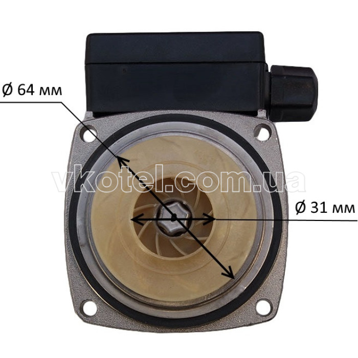 Насос для котла Grundfos UPS 15-50 Ariston, Westen, Beretta (3 швидкості 90 Вт)