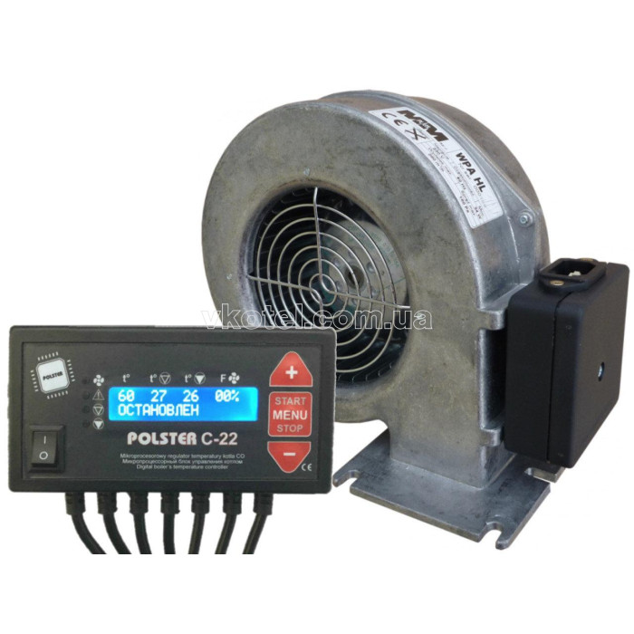 Автоматика для твердотопливного котла, вентиляторы для котла, дымососы