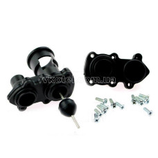 Передняя и задняя часть трёхходового клапана, гидроблока Demrad Kalisto - D003201626