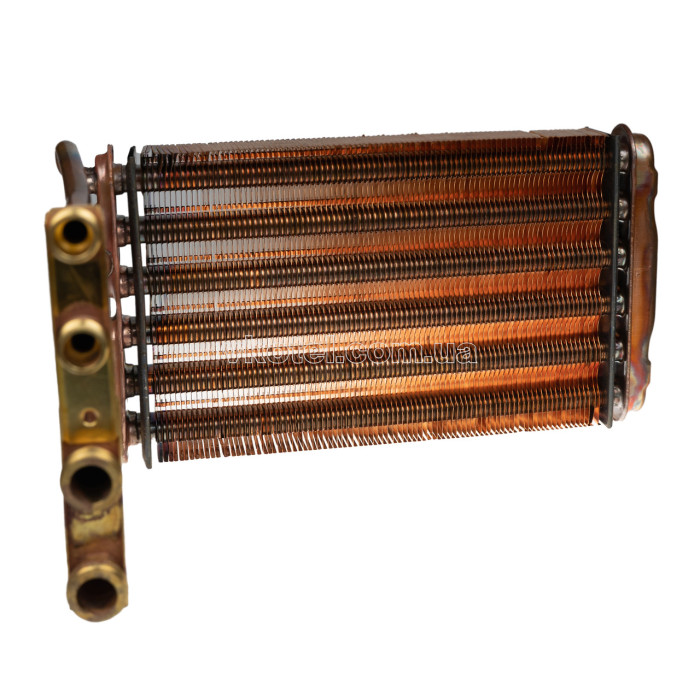 Теплообмінник бітермічний для газового котла Bosch Gaz 4000W, 5000W, Junkers Eurosmart, Buderus 8715406546