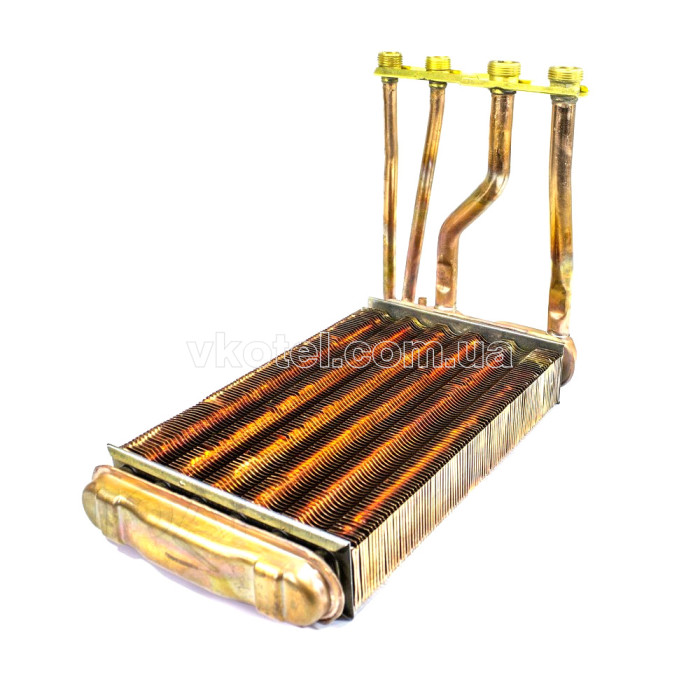 Теплообмінник бітермічний для газового котла Bosch Gaz 4000W, 5000W, Junkers Eurosmart, Buderus 8715406546