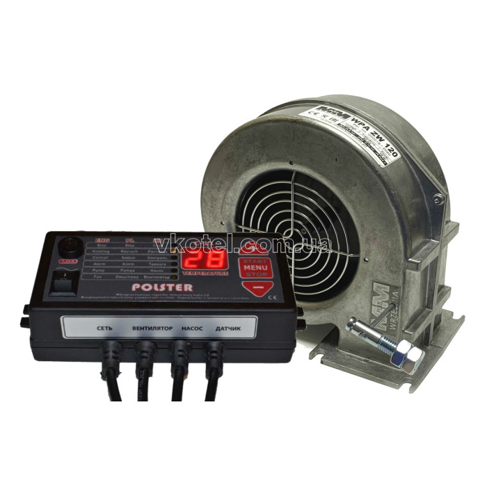 Автоматика для котла Polster C-11 + Вентилятор для котла WPA-120k ZW