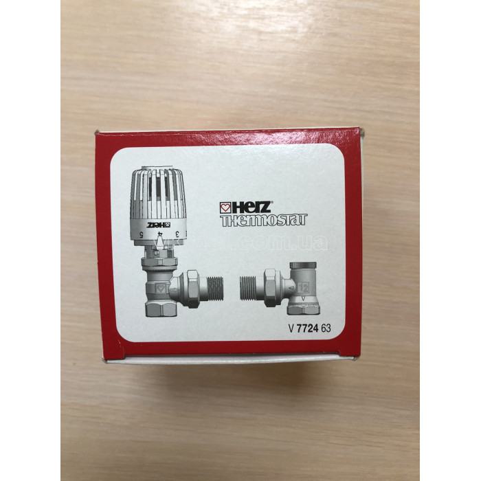 Комплект кранов с термостатической головкой HERZ Project (TS-90-V) угловой