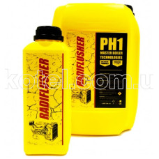 RADIFLUSHER pH1, 1 л - жидкость для промывки систем охлаждения, печек, радиаторов