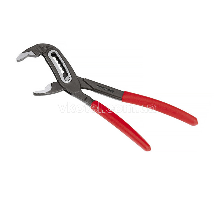 Переставные сантехнические клещи SUPER-EGO 528, 2" / 250 мм (рукоятки с пластиковым покрытием)